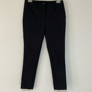 LOFT Marisa Skinny ankle length pants. Black. Size 0P (petite).